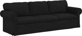 vidaXL Canapea Negru 245 x 82 x 80 cm țesătură
