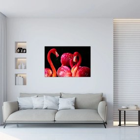 Tablou cu flamengo roșii (90x60 cm)