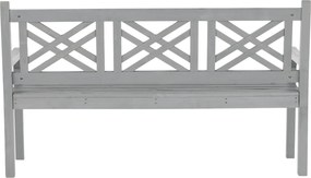 Bancă de grădină din lemn, gri, 150 cm, FABLA