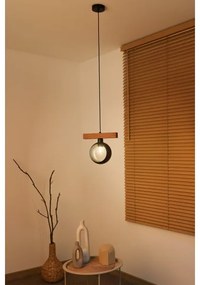 Duolla - Pendul pe cablu IRONLINE 1xE27/15W/230V pin stejar/negru