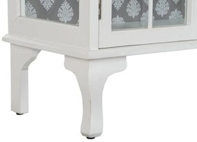 Bufet alb din lemn cu vitrină din sticlă, L142,5 cm, „Amélie”