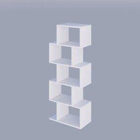 Bibliotecă MERIC 15x60 cm albă