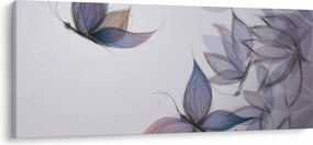 Tablou - Fluturi desenați (120x50 cm)