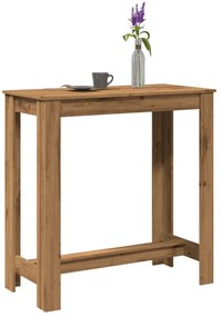 vidaXL Masă de bar, stejar artizanal, 102x50x103,5 cm, lemn prelucrat