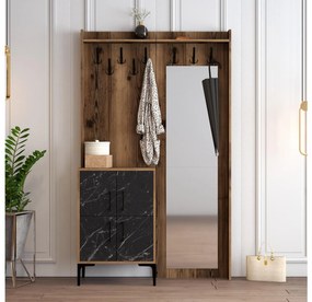 Mobilier hol Betina BC (Nuc + Negru). 1088698