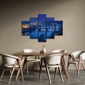 Tablou cu podurile din Praga (150x105 cm)