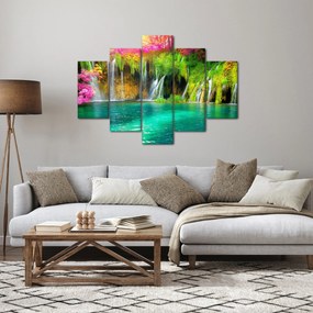 Tablou - Cascada, Lacurile Plitvice, Croația (150x105 cm)