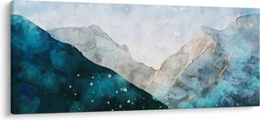 Tablou - Munte desenat (120x50 cm)