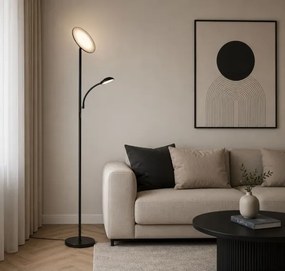 Rabalux 74084 - Lampă de podea LED dimabilă HALINA 23W/230V 3000/4200/6500 neagră