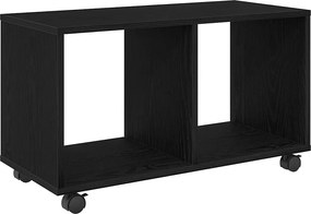 vidaXL Masă laterală Stejar Negru 72 x 33 x 42,5 cm Lemn compozit