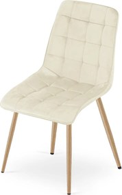 Scaun de masa SPLIT VELVET, bej deschis