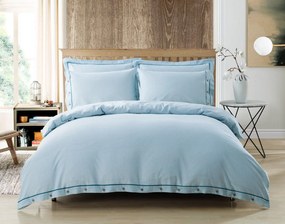 Lenjerie pat Behrens Be Chambray Stripe Aqua