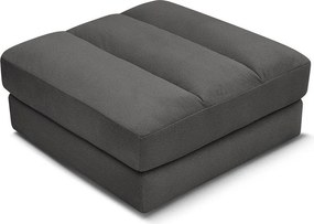 Taburet negru cu tapițerie din catifea Sierra – Bobochic Paris