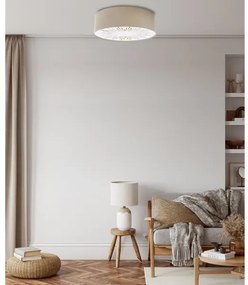 Plafonieră RAYS 2xE27/60W/230V d. 40 cm bej