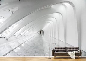 Tapet Premium Canvas -  Coridorul alb modern