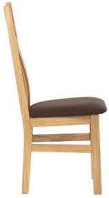 Set de scaune de sufragerie C-2100 BR2, stejar, 2buc.