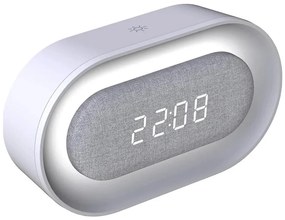 Lampă de noapte LED reglabilă cu ceas KAJA LED/1,3W/5V 3000K