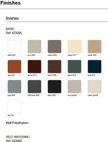 Ghiveci plante design decorativ exterior/interior Organic high square 46x51x69cm