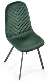 Scaun K462, stofa catifelata verde inchis, 45x57x82 cm