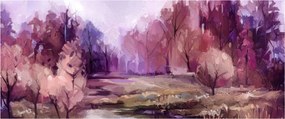 Tablou - Peisaj de toamnă - pictură (120x50 cm)