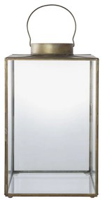 Lanternă decorativă Mohali, metal/vidră, cupru antic