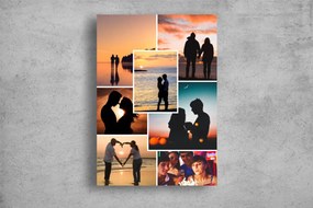 Tablou Canvas Personalizat - Cuplu (colaj 7 fotografii)