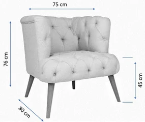 Fotoliu West Monroe - Cream