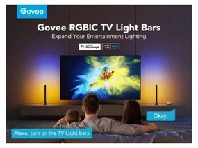 Govee - Panou SMART LED RGBIC 38 cm pentru TV 43-75" - set de 2 bucăți Wi-Fi