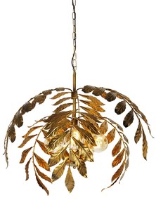 Lampa suspendata vintage auriu antic 60 cm - Linden