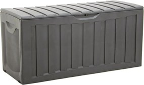 vidaXL Cutie de depozitare, negru, 118x53x57 cm, polipropilenă