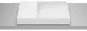 Lavoar pe blat alb Roca Horizon 60 cm
