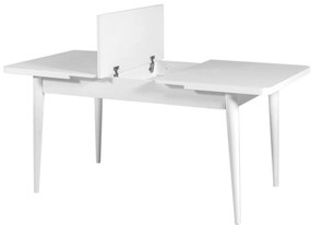 Masă de sufragerie extensibilă Nidupo 1 (alb) (pentru 4-6 persoane). 1093740