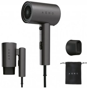 Uscator de par AENO AHD0002, 2000W, 3 trepte, Cool shot, Maner pliabil, Concentrator, Ionizare, 67 dB, Gri