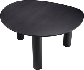 Masa dining moderna design LUX Lombardo negru 149x128cm