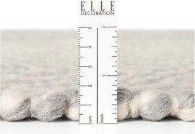 Covor gri deschis/crem țesut manual din lână 160x230 cm Lyon Beans – Elle Decoration