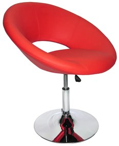 RESIGILAT - Scaune de relaxare din piele eco rosu rotativ si reglabil REL 218