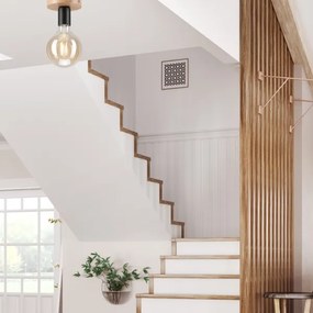 Lustră aplicată VITO OAK 1xE27/60W/230V stejar