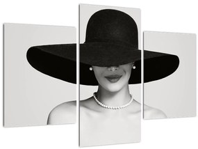 Tablou - Femeia cu pălărie (90x60 cm)
