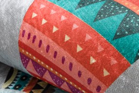 BAMBINO 2160 covor lavabil Sat indian, animale pentru copii anti-alunecare gri - SECUNDAR-COTATI PRODUSUL