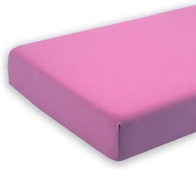 Cearceaf cu elastic pentru saltea 140x200 cm roz