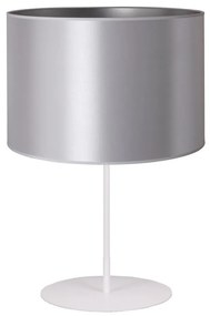 Lampă de masă Duolla CANNES 1xE14/15W/230V d. 20 cm argintiu/alb