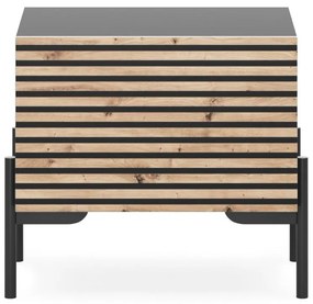 Noptieră Lamellito L4  (negru + stejar). 1098821