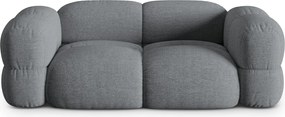 Canapea 3 locuri, Loretto, Cosmopolitan Design, 210x100x68 cm, tesatura structurata, gri