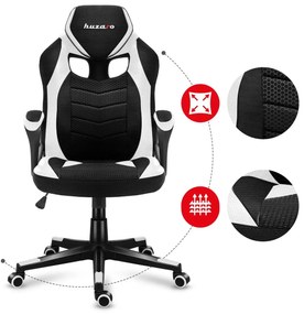 Fotoliu gaming Fusion 2.5 (negru + alb). 1087467