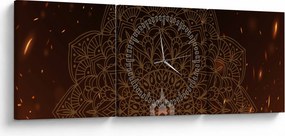Tablou - Meditații (cu ceas) (90x30 cm)