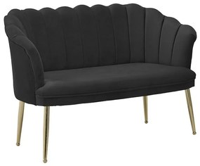 Canapea 2 locuri Black Gold 130cm x 72cm x 82cm