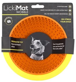 Bol pentru lins Wobble Orange – LickiMat