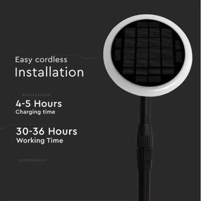 Lampă solară LED reglabilă GARDEN LED/8W/5V 60-129 cm 4000K IP65 2000 mAh