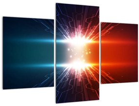 Tablou abstract cu glonț activ (90x60 cm)