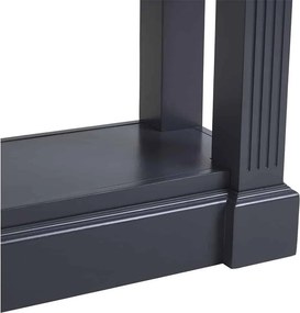 Masă lemn masiv natur Perete London Albastru/, 115 × 37 × 77 cm